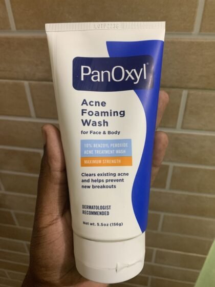 Panoxyl acne foaming wash